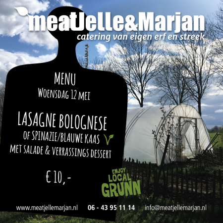 Meat Jelle & Marjan, catering, Lageland, Groningen, Lasagne, studioHille