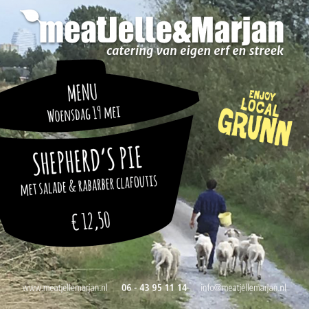Meat Jelle & Marjan Lageland Groningen Afhaalmaaltijden Shepherd's Pie studio Hille