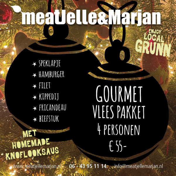 Meat Jelle en Marjan, catering, Lageland, Kerst, Gourmet vleespakket, studioHille